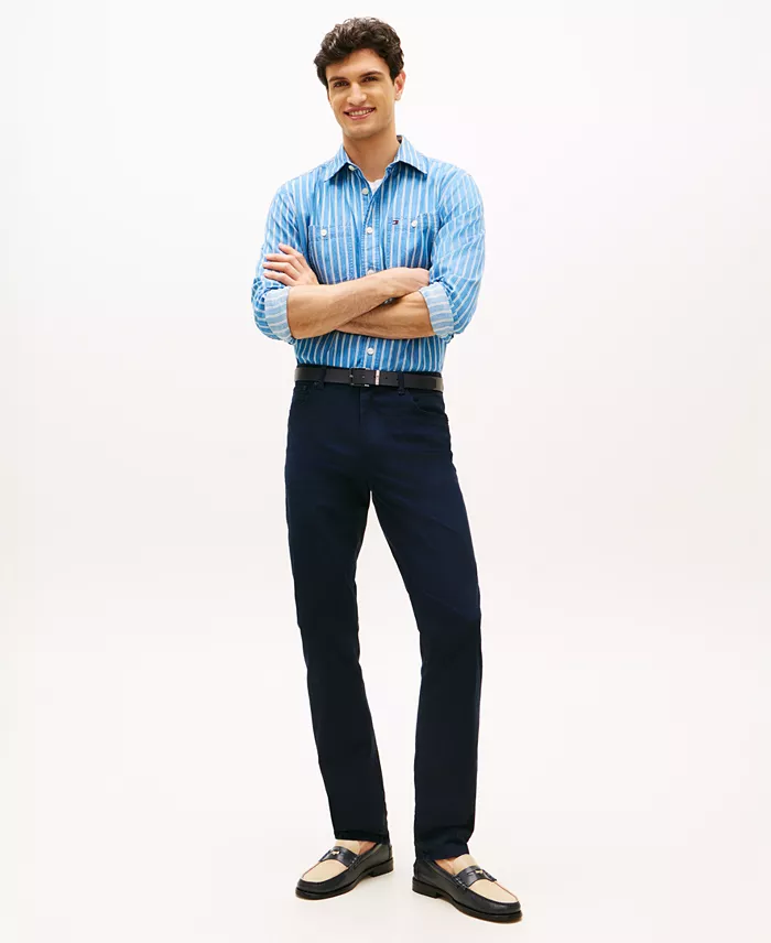 Men's Denton Straight-Fit Five-Pocket Stretch Twill Pants - thumbnail 2