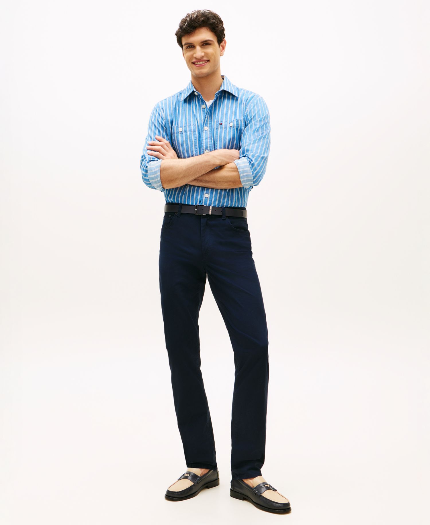 Men's Denton Straight-Fit Five-Pocket Stretch Twill Pants