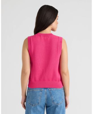 Women's Vest with Crochet Detail