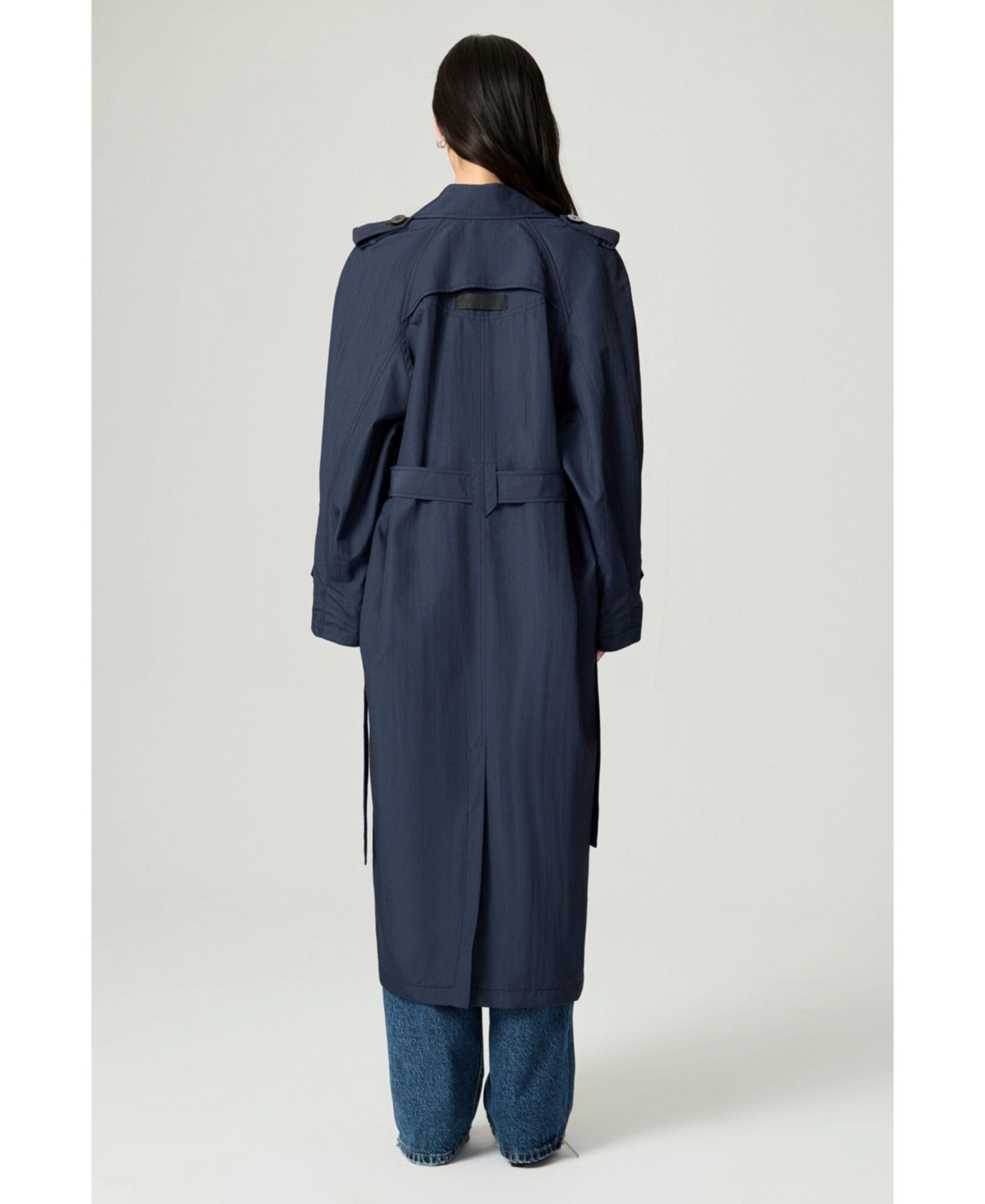 Nocturne Women's Single-Breasted Cotton Trench Coat