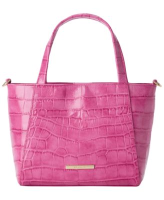 Mona Alba Small Leather Crossbody Tote Bag