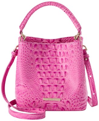 Amelia Mini Leather Crossbody Bucket Bag