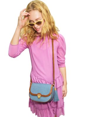 Portia Starlit Denim Small Crossbody Bag