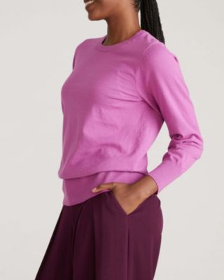 Women's Plus Size Fine Knit Crew Sweater