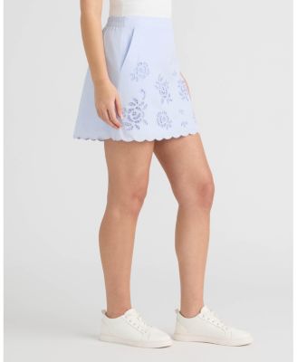 Women's Eyelet Mini Skirt