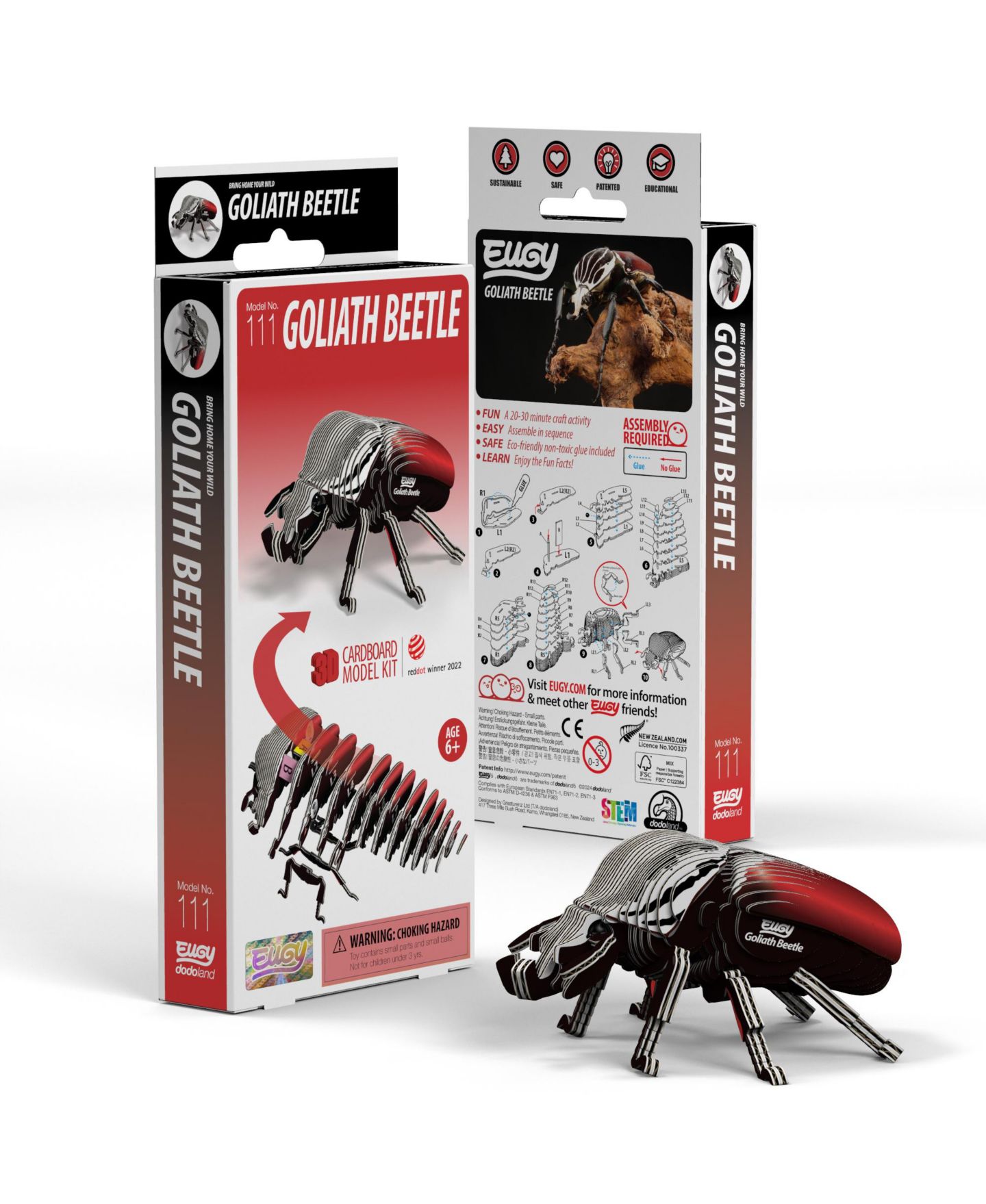 Детские конструкторы Eugy Goliath Beetle 3D Puzzle — фото 1