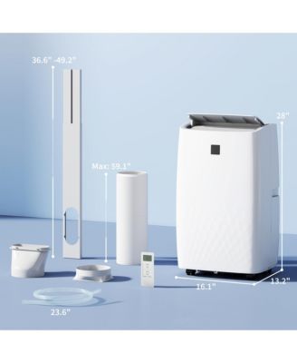 12000 BTU Portable Air Conditioner with Dehumidifier & Fan, AC Unit