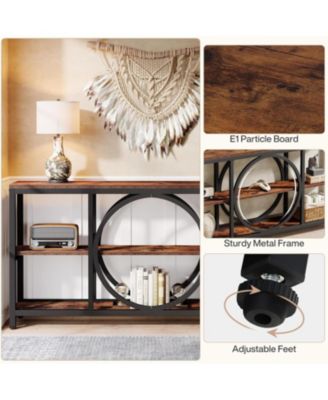  Extra Long Console Table for Entryway, Sofa Table Behind Couch