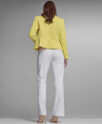 Women's Puff Sleeve Notch Collar Blazer