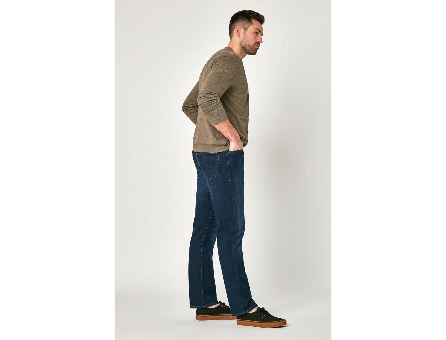 Мужские джинсы Mavi Jeans Deep Clean Comfort Matt Mid Rise Relaxed Straight Leg — фото 2