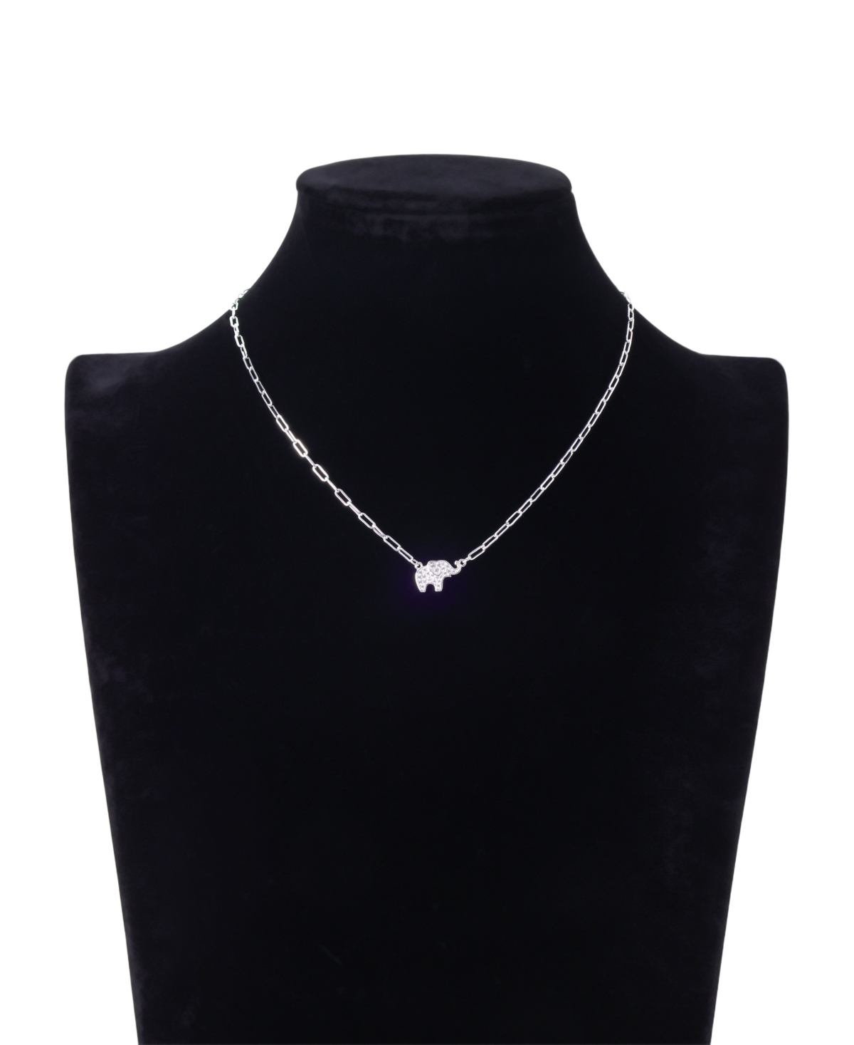 Unwritten Cubic Zirconia Elephant Pendant Necklace