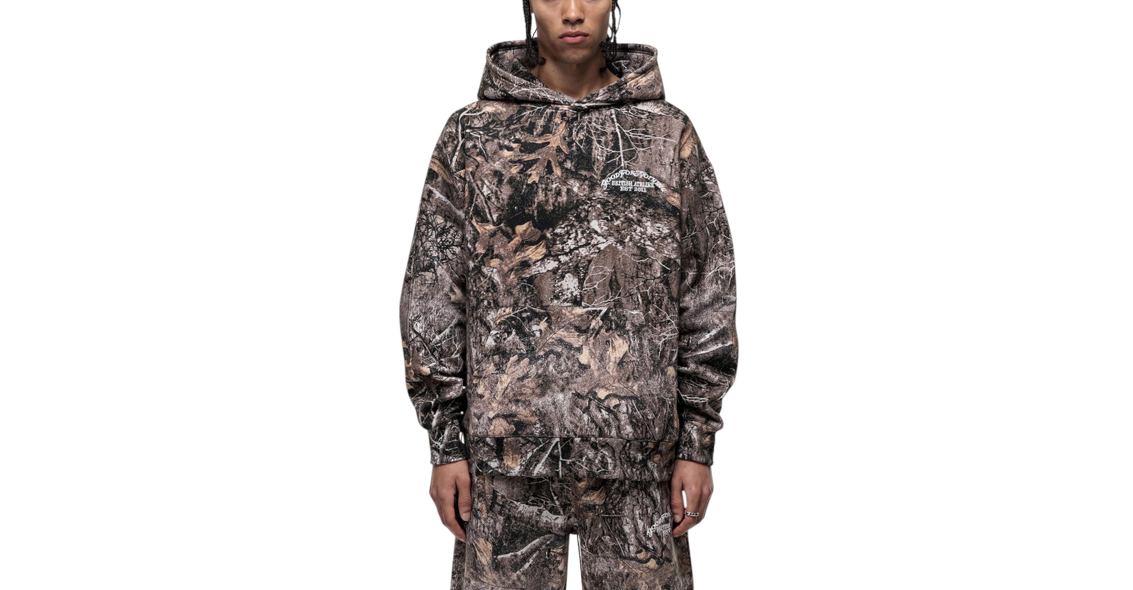 Good For Nothing Men's Woodland Camo Print Hoodie