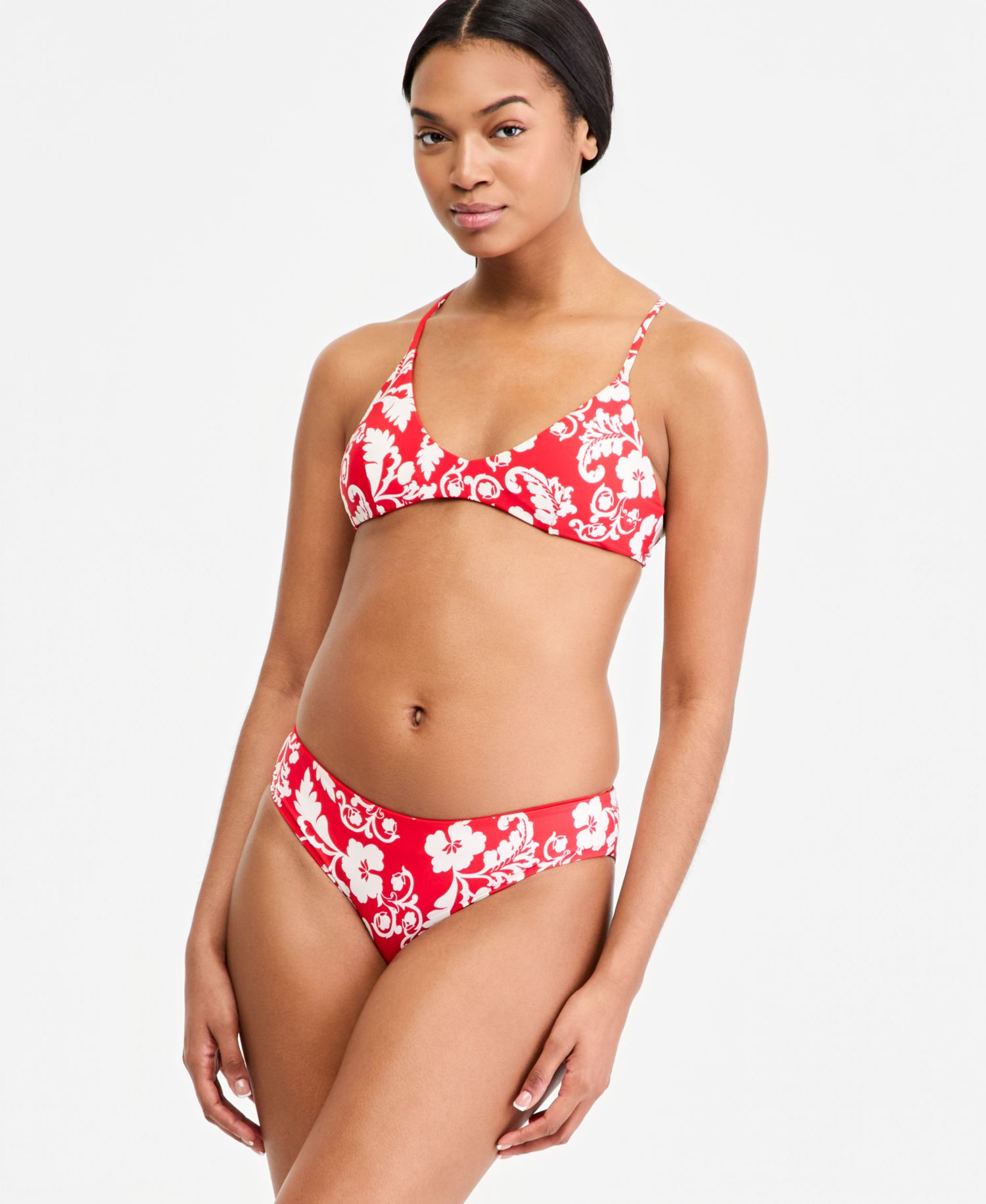 Juniors' Days Of Summer Reversible Triangle Bikini Top