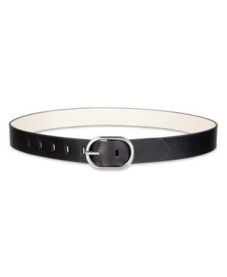 Women's Two-In-One Center Bar Reversible Leather Belt