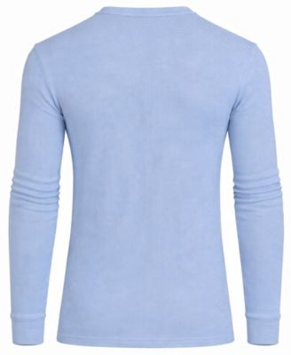 Men's Long-Sleeve Waffle-Knit V-Neck Thermal T-Shirt