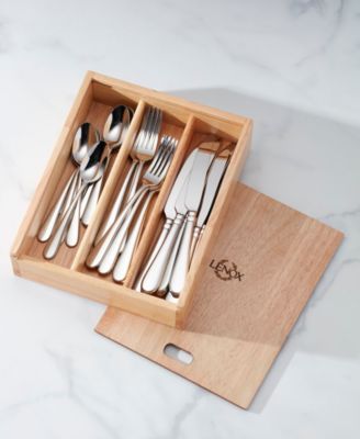 Studio 1414 Mirror 24-Pc. Flatware Set with Caddy