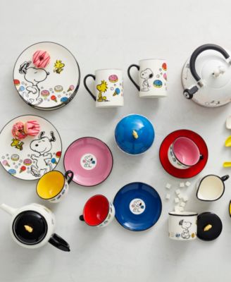 Chef Snoopy Tea Cup and Saucer, Set of 4