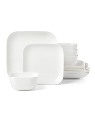 Studio 1414 Square 12-Pc. Dinnerware Set, Service for 4