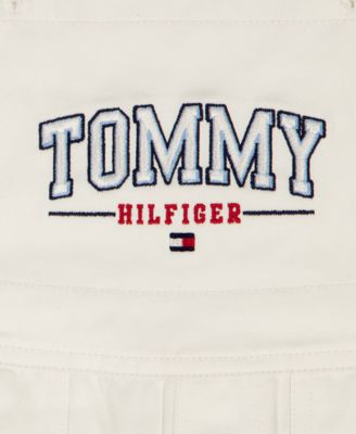 Baby Boys' Striped T-Shirt and Twill Shortalls, 2-Piece Set