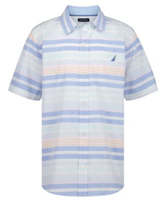 Boys' 8-20 Cabana Stripe Short-Sleeve Woven Shirt