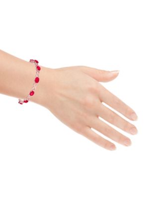 Ruby (7 ct. t.w.) Bracelet in Sterling Silver (Also Available in Emerald)