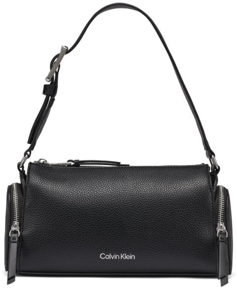 Женская сумка Calvin Klein Camryn Small Shoulder, цвет: Чёрный / Серебряный