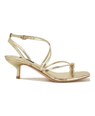 Women's Mays Strappy Toe Loop Kitten Heel Dress Sandals