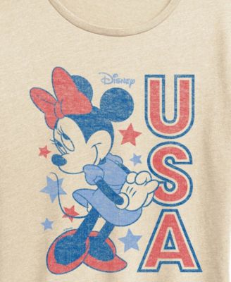 Plus Size Disney Minnie Mouse USA Short-Sleeve Graphic T-Shirt