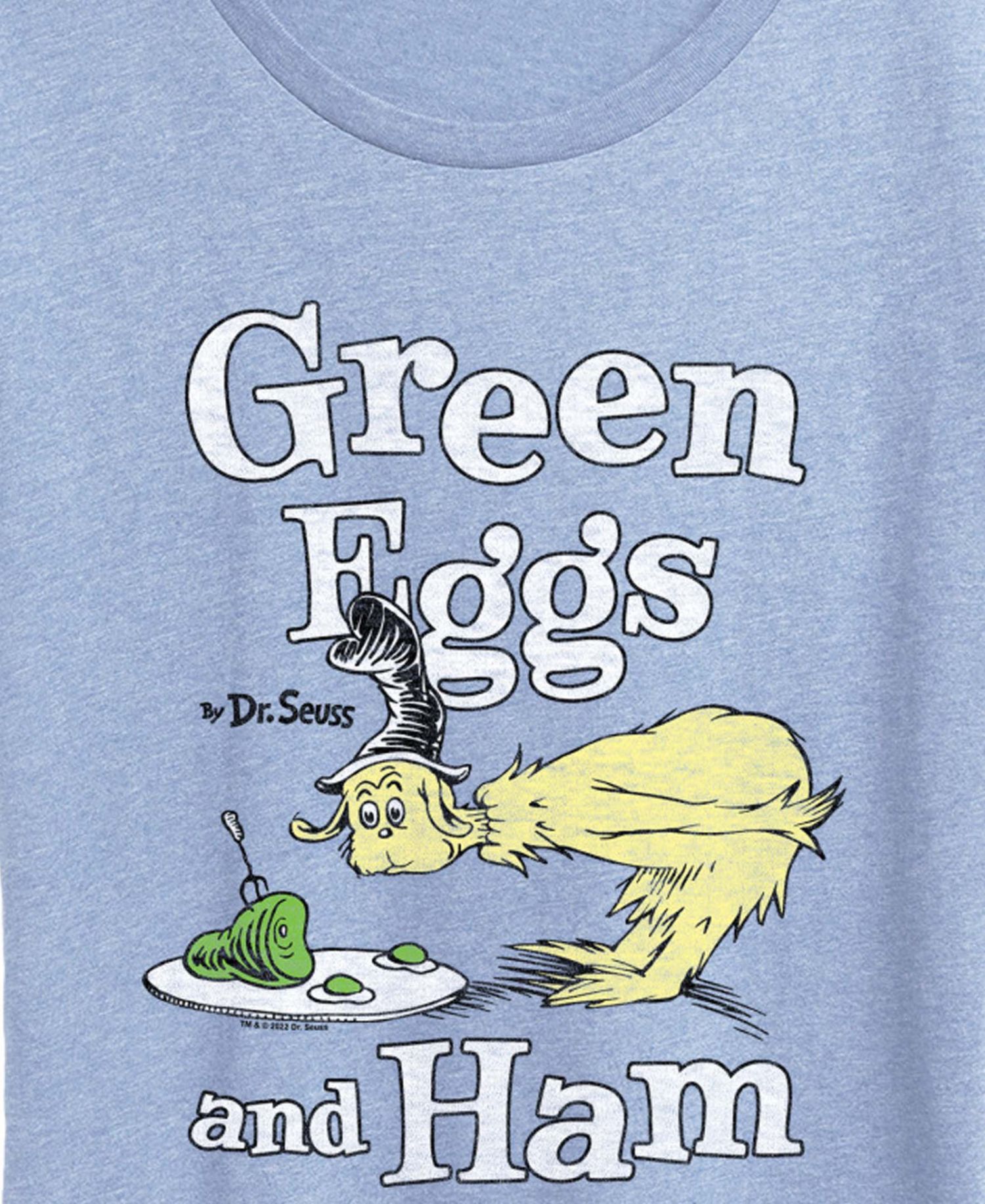 Plus Size Dr. Seuss Green Eggs And Ham Graphic Crewneck T-Shirt