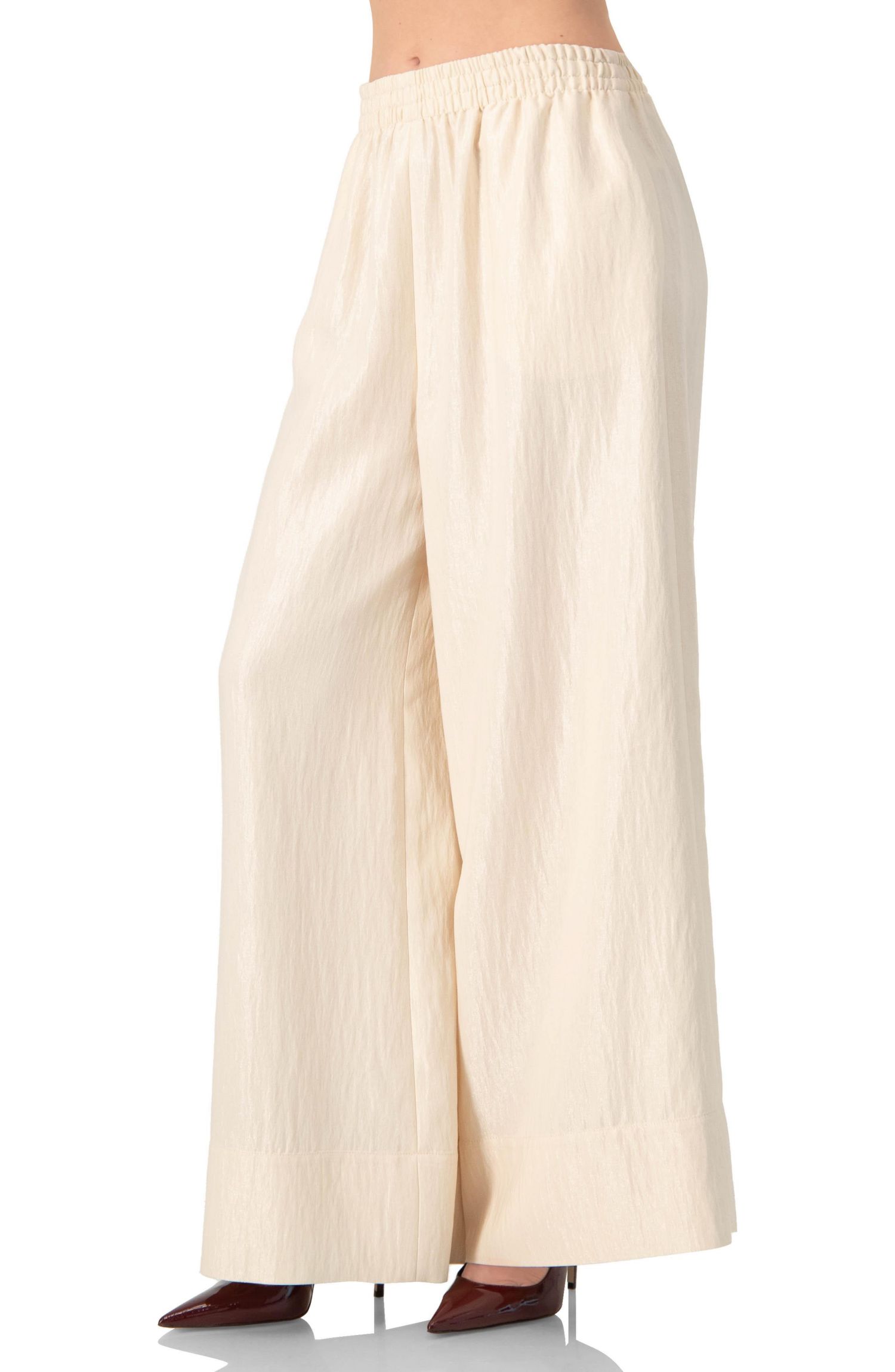 Women's High-Waisted Wide-Leg Trousers