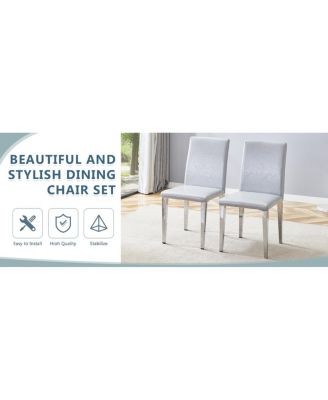 Minimalist PU Leather Accent Chair with Sturdy Metal Legs