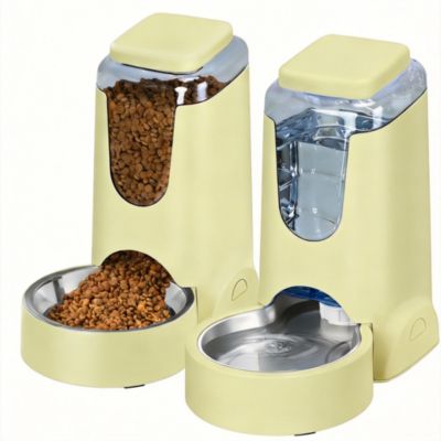 Automatic Pet Feeder & Water Dispenser for Small Medium Dogs Cats