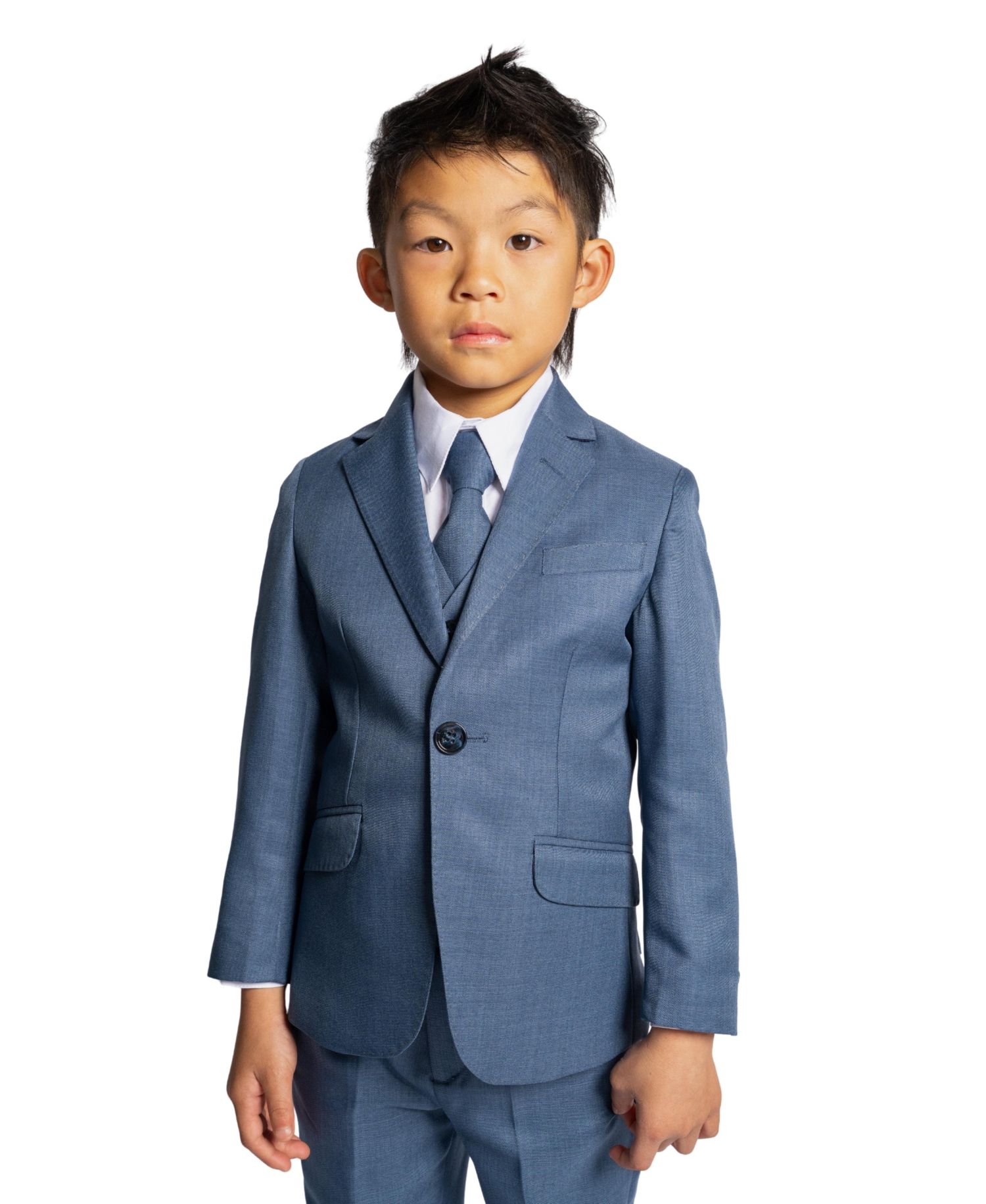 Toddler Boys Osiris Slim Fit 5-Piece Shirt, Tie, Jacket, Vest and Pants Suit Set