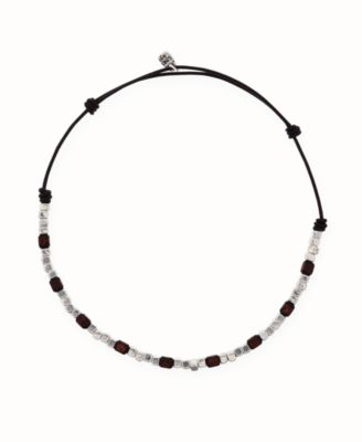 Metal Alloy Leather Necklace