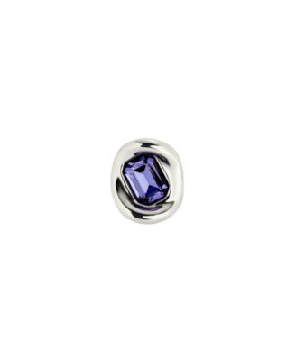 Purple Facted Glass Ring
