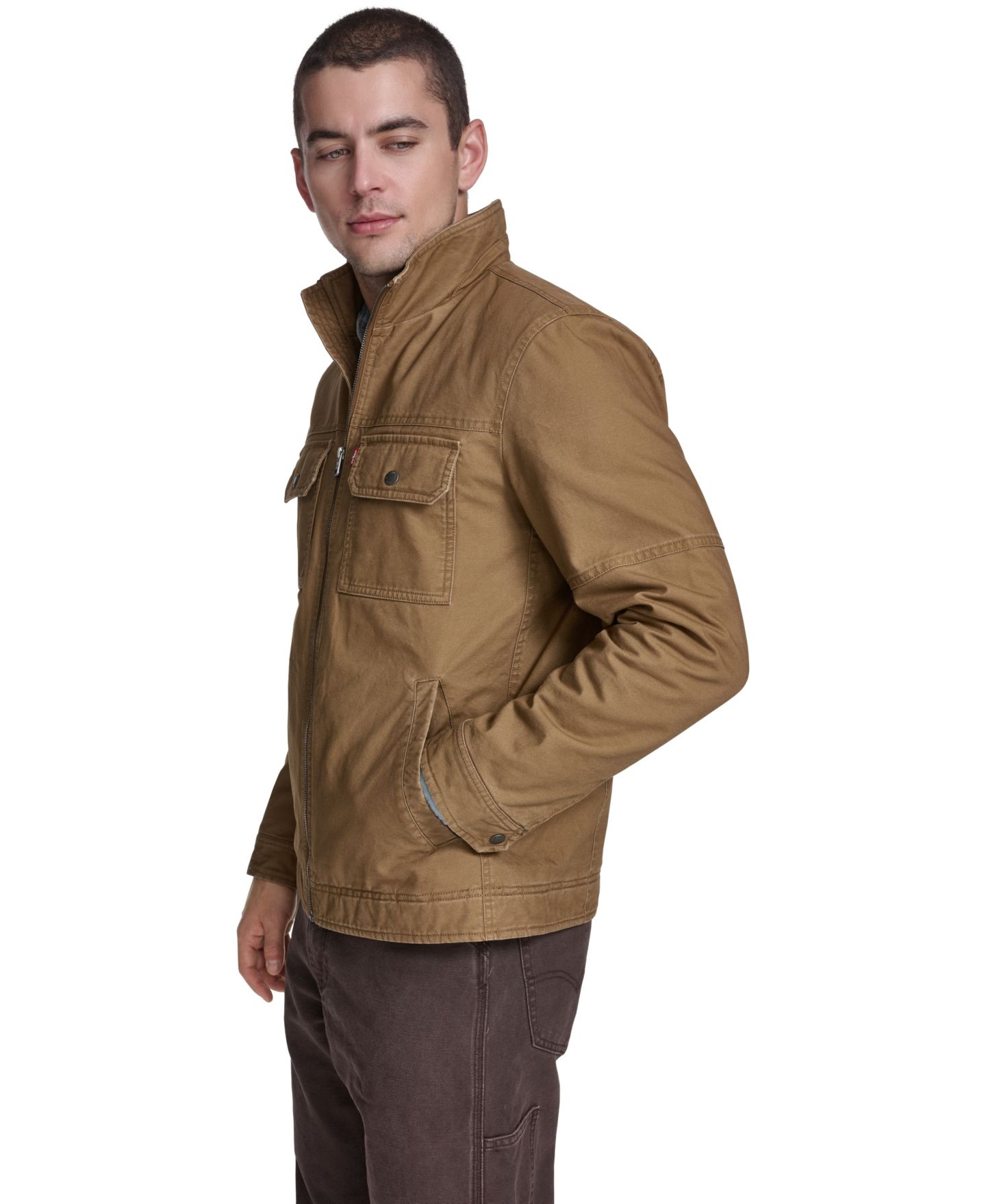 Мужская куртка Levi's Cotton Lightweight, цвет: Коричневый — фото 4