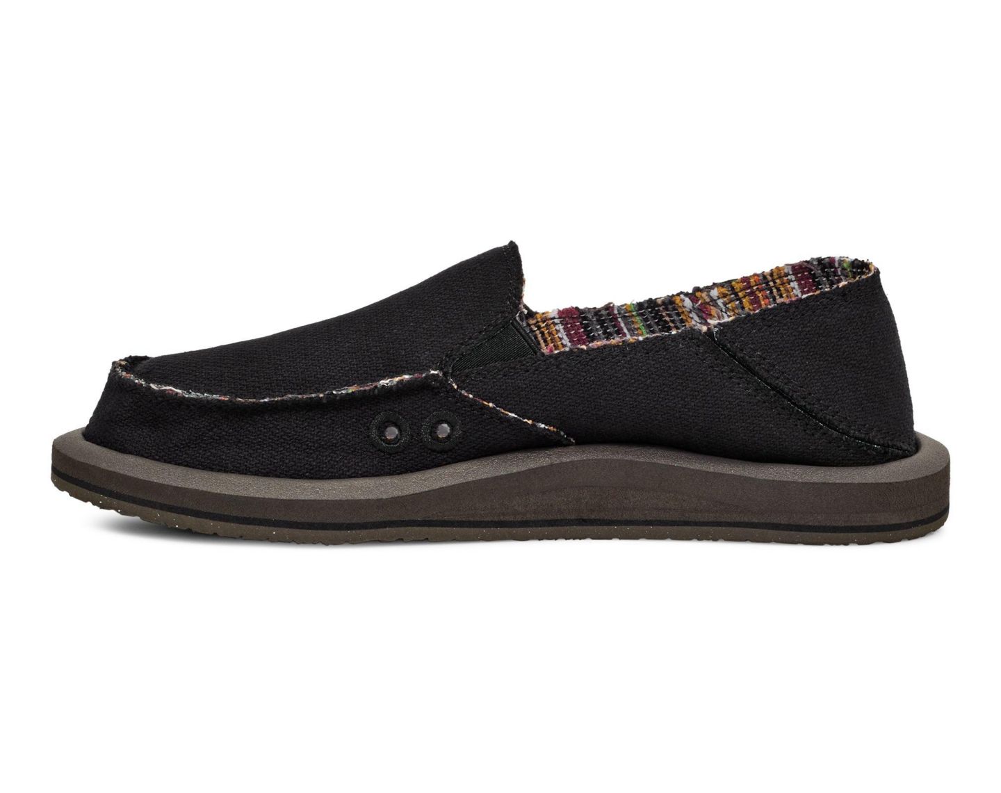 Женские туфли Sanuk Donna Hemp 2 Tone, цвет: Чёрный — фото 2