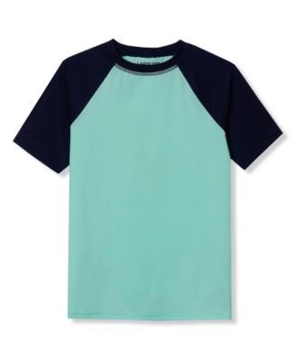 Boys Sunshade UPF 50 Chlorine Resistant Short Sleeve Crew Neck Rash Guard