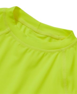 Boys Sunshade UPF 50 Chlorine Resistant Short Sleeve Crew Neck Rash Guard Swimwear