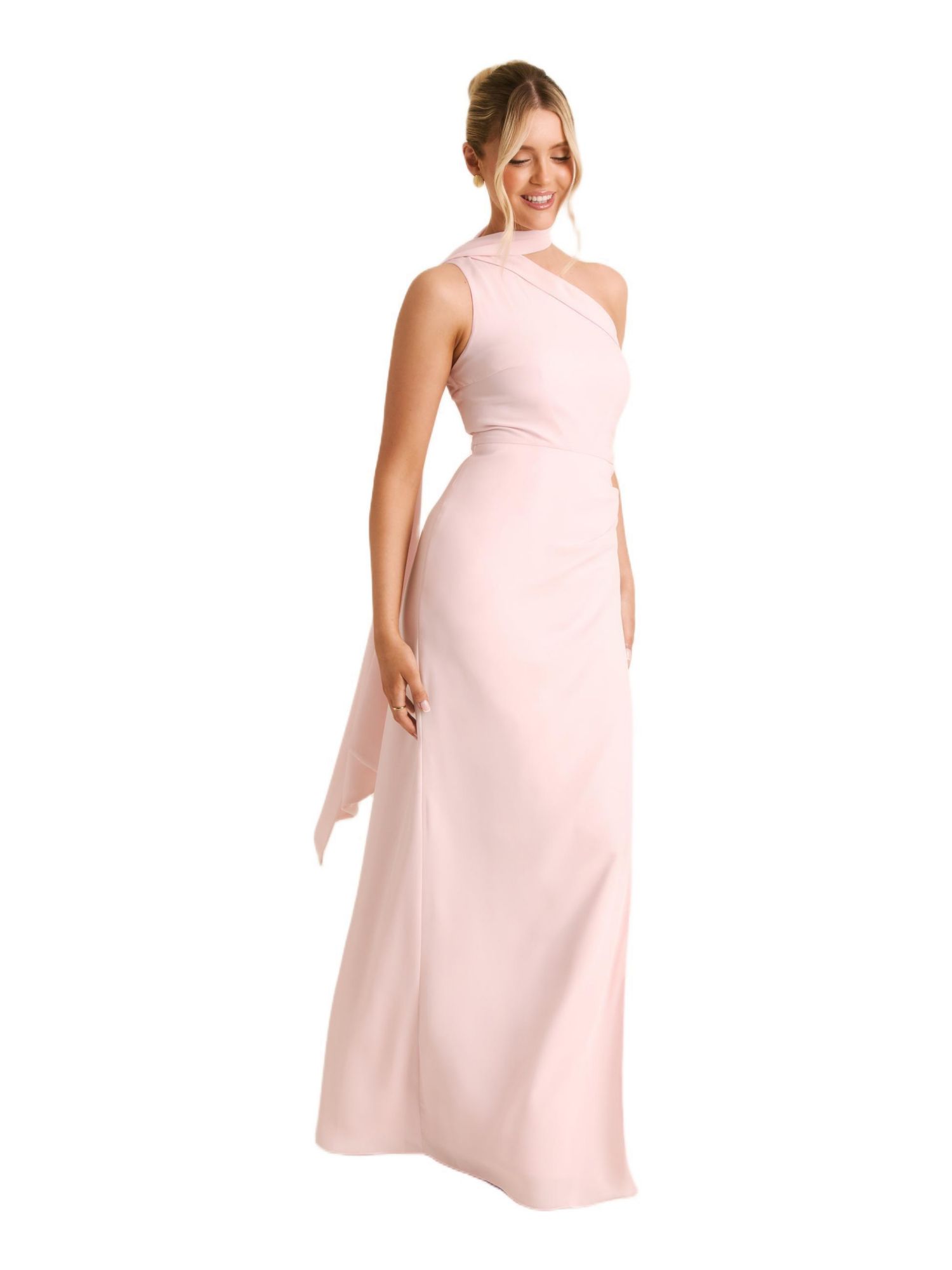 Women's One Shoulder Chiffon Bridesmaid Dress