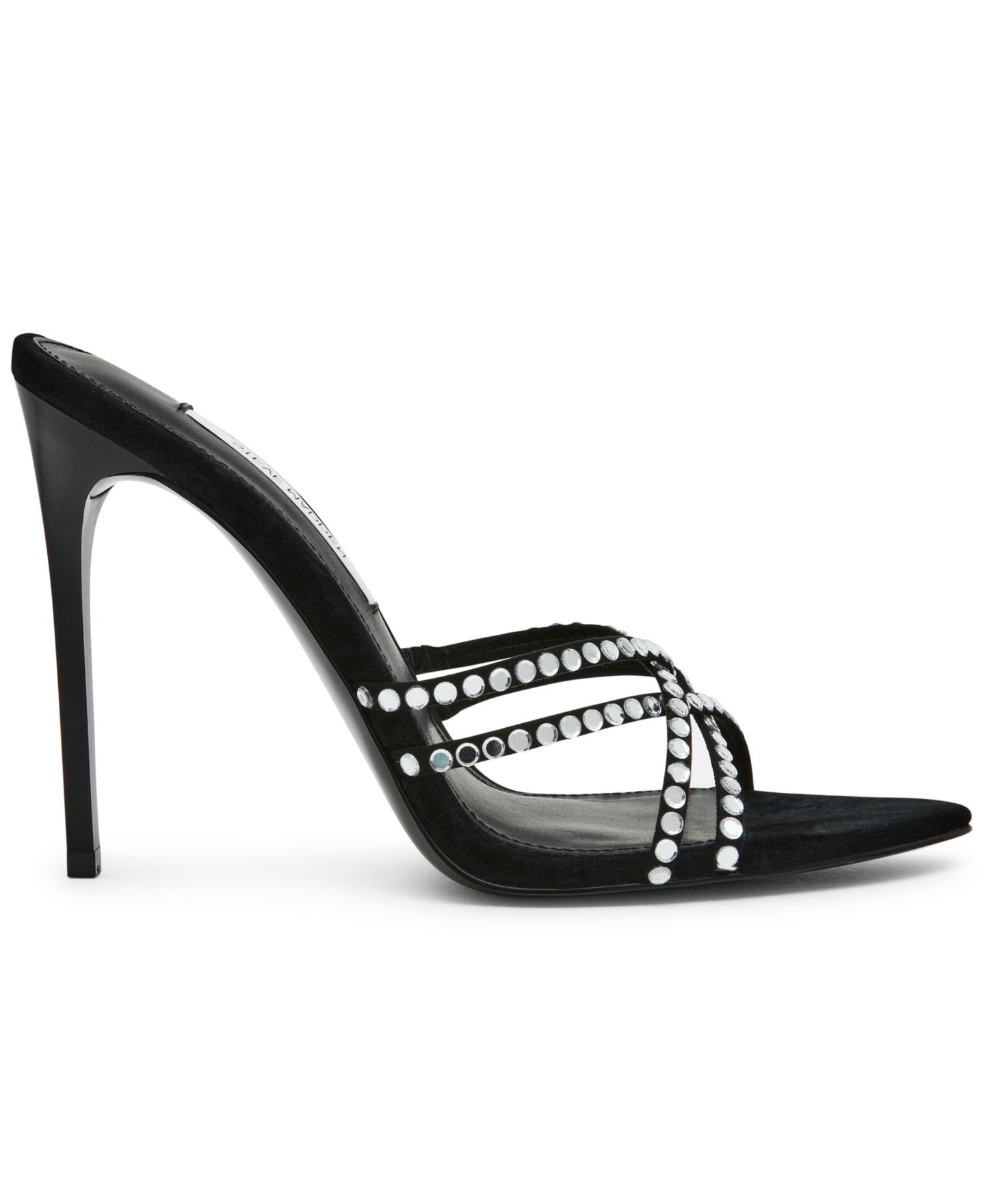 Женские сандалии Steve Madden Somers Strappy Slip-On, цвет: Чёрный — фото 2