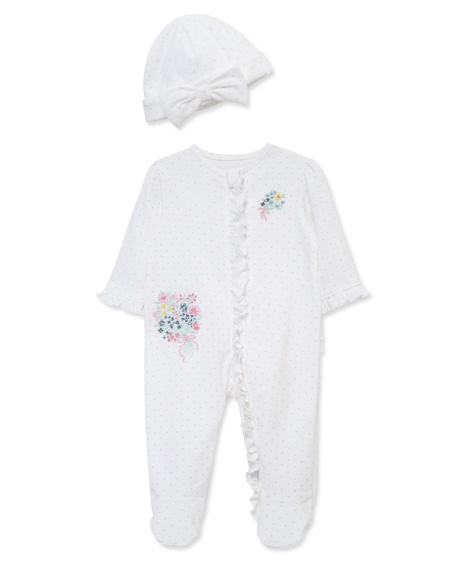 Baby Girls' Bouquet Printed Footie with Hat