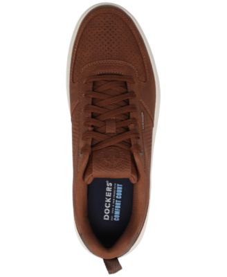 Men's Laser Removable-Insole Lace-Up Casual Sneakers