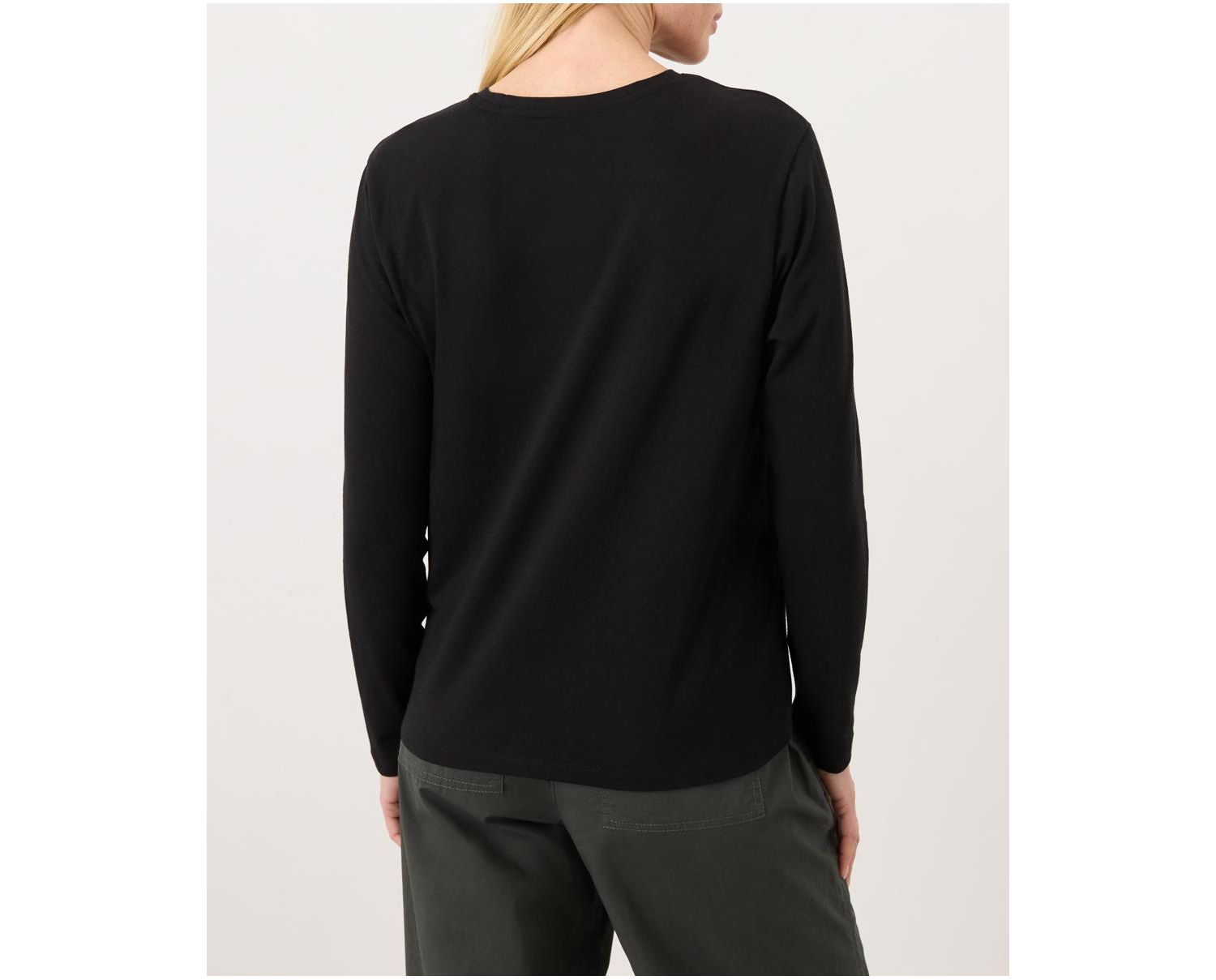 Women's Luxe Essential Crewneck Long Sleeve Tee Made with Organic Cotton