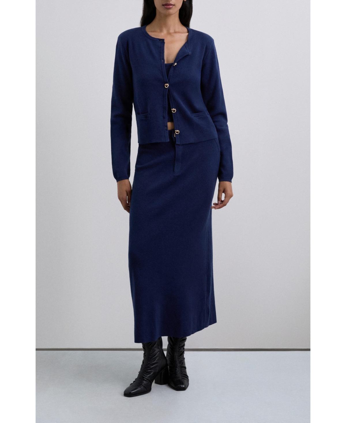 Scalpers Women's Casual knit set Cardigan