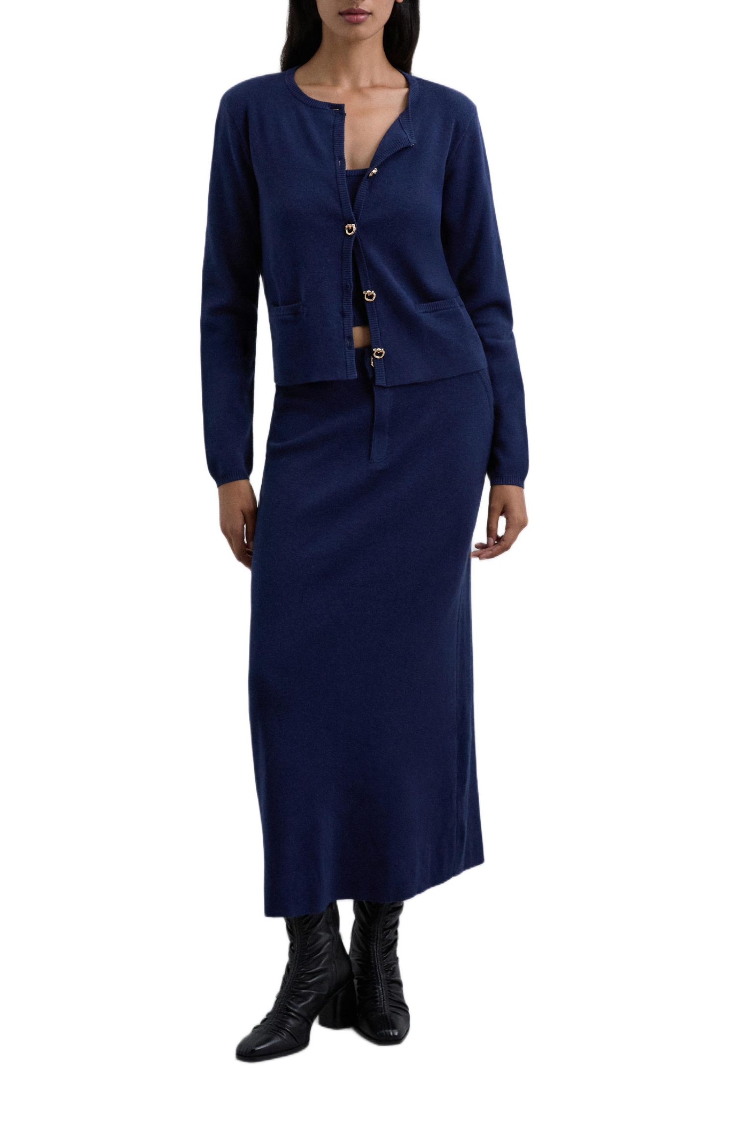 Women's Casual knit set Cardigan