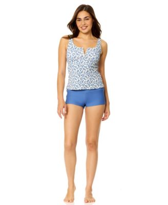 Women's Negril Printed Tankini Top