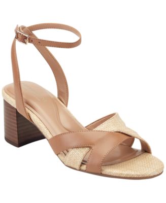 Easy Spirit Women's Delicia eFlex Leather Block Heel Dress Sandals