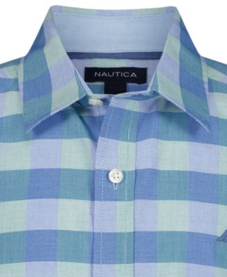 Boys' 8-20 Spring Check Short-Sleeve Woven Shirt