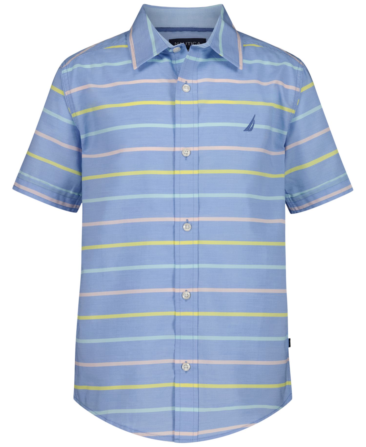 Boys' 8-20 Stripe Short-Sleeve Woven Shirt